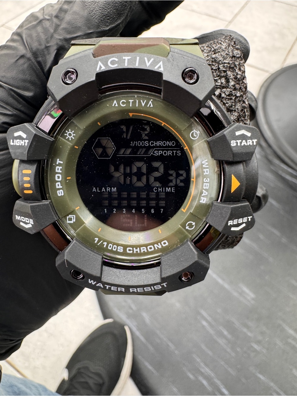 Ativa Tactical Digital Watch - Olive Green & Black